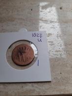 Cent 1827 Utrecht, Koning Willem I, Ophalen of Verzenden, 1 cent, Losse munt