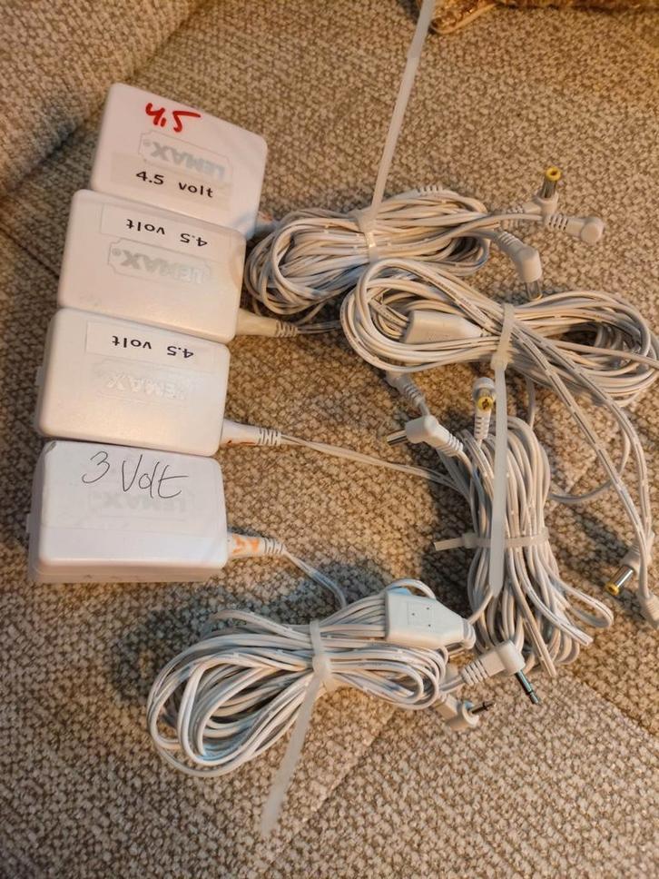 Diverse adapters lemax  - 3V & 4.5V, Diversen, Kerst, Gebruikt, Ophalen of Verzenden