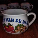 Soep van de Dag Mokken - Jaren'70. Set van 6, Gebruikt, Onbekend, Ophalen of Verzenden, Onbekend