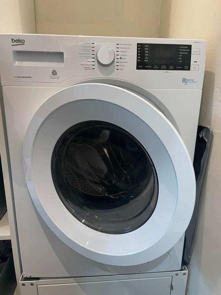 Beko Was-Droogcombinatie WDW 85140 - Goed Werkend!, Witgoed en Apparatuur, Wasmachines, Gebruikt, Voorlader, 8 tot 10 kg, 85 tot 90 cm