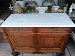 Antieke wastafel commode baby badkamermeubel marmer vintage, Ophalen of Verzenden, Zo goed als nieuw, 50 tot 75 cm, 100 tot 150 cm