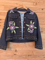 Denim jasje met bloemenborduursel – Iconique, Kleding | Dames, Blauw, Iconique, Maat 42/44 (L), Ophalen of Verzenden