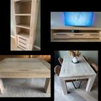 4 delige massief eikenhouten meubel set, Huis en Inrichting, Complete inboedels, Ophalen
