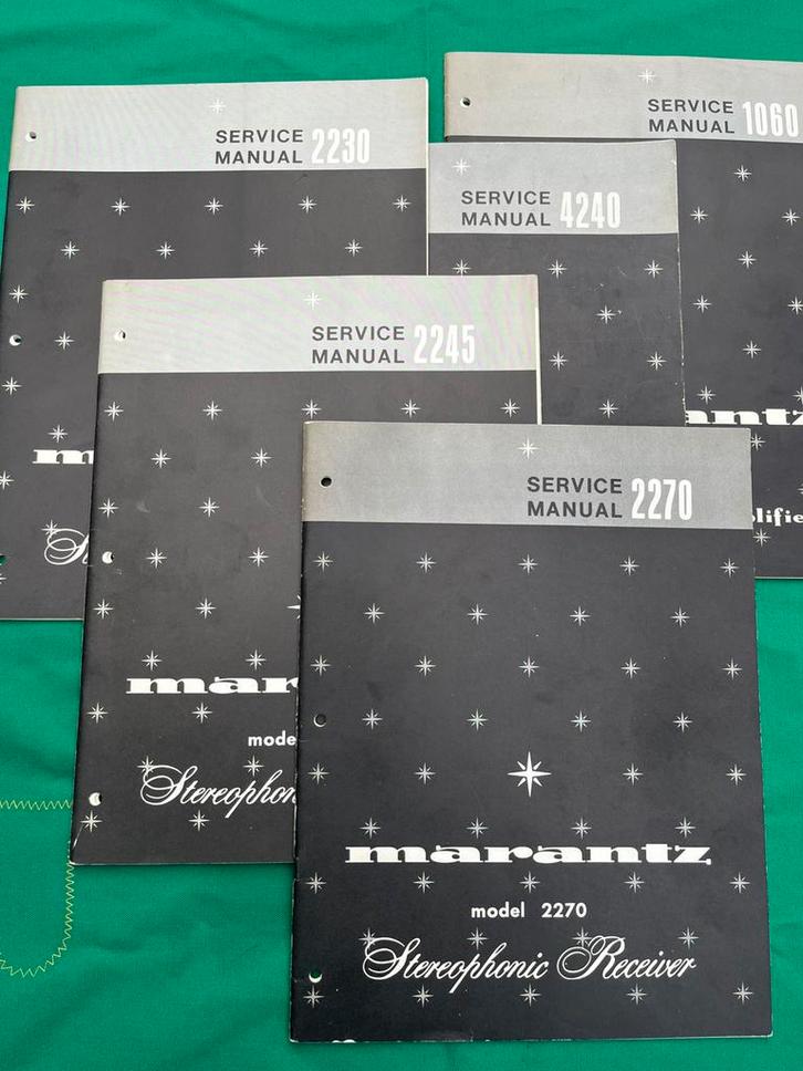 Marantz service manuals 2270 + 2245 + 2230 + 1060 + 4240, Audio, Tv en Foto, Versterkers en Receivers, Zo goed als nieuw, Stereo