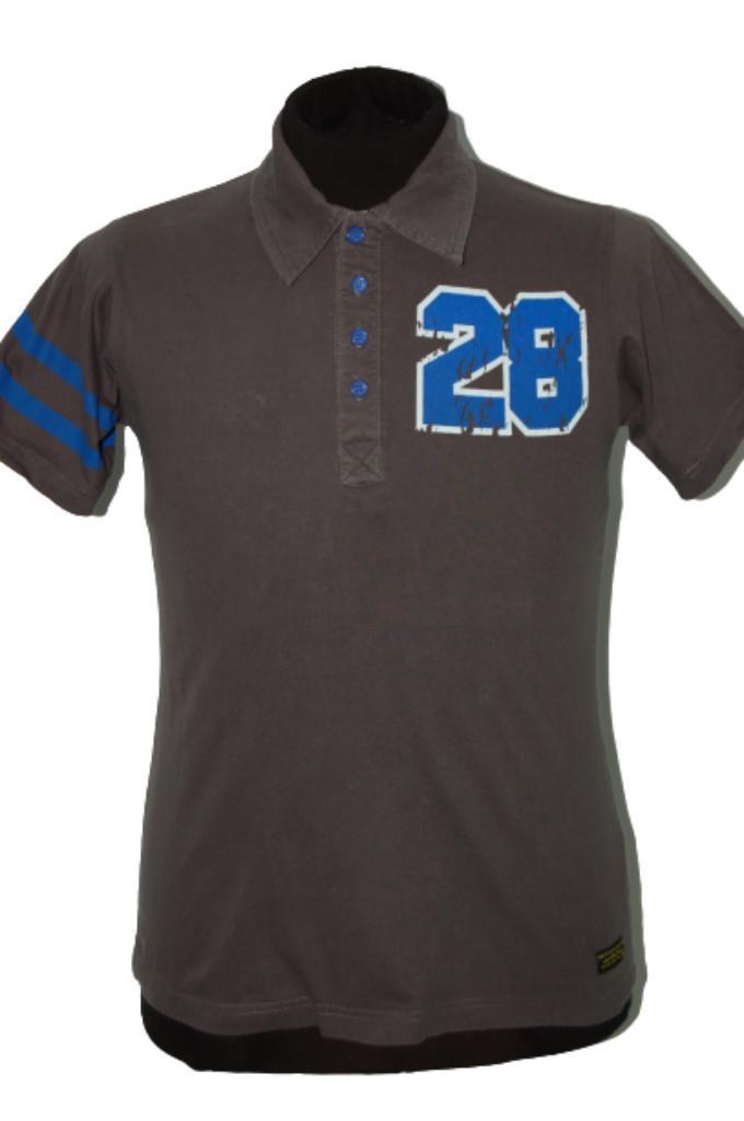 Cars retro polo, shirt, taupe/bruin, Mt. S, Kleding | Heren, Polo's, Zo goed als nieuw, Maat 46 (S) of kleiner, Bruin, Verzenden