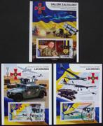 - 428 - 3 Blokken, met Ukrainer Commedant ., Verzenden, Gestempeld, Vliegtuigen