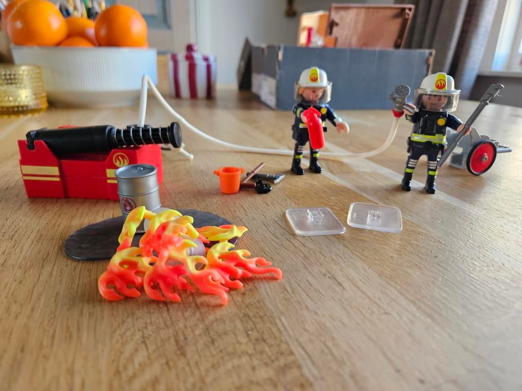 Playmobil Brandweer Set, Ophalen of Verzenden, Gebruikt, Complete set