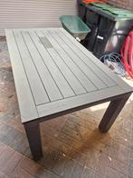 Alu tuintafel incl 4 stoelen - keurige staat, Tuin en Terras, Tuintafels, Ophalen, Gebruikt, Rechthoekig, Aluminium