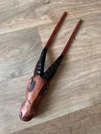 Uit hout gesneden antilope, Ophalen of Verzenden