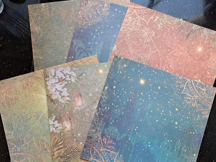 12x design papier CRAFTERS COMPANION 30X30CM KERST JOURNAL, Hobby en Vrije tijd, Scrapbooking, Nieuw, Papier of Karton, Ophalen of Verzenden