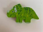 Houten Dino Puzzel, 2 tot 4 jaar, Ophalen of Verzenden, Zo goed als nieuw, Van hout