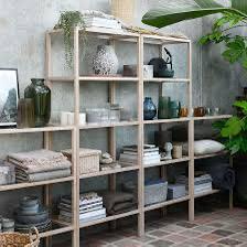 Jysk Brande stelling kasten wandkast wandmeubel bamboe glas beschikbaar voor biedingen