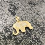 14k gouden olifant hanger, Sieraden, Tassen en Uiterlijk, Kettinghangers, Ophalen of Verzenden, Nieuw, Goud