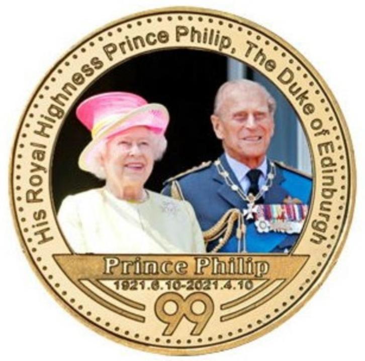 Prins Philip, t.g.v. de sterfdag op 9 april 2021., Postzegels en Munten, Munten | Europa | Niet-Euromunten, Losse munt, Overige landen
