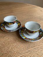 AHWA Kopjes en Schotels - Set van 2, Gebruikt, Ophalen of Verzenden, Overige stijlen, Kop(pen) en/of Schotel(s)