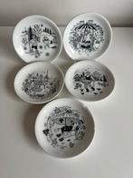 5 Vintage Arabia Emilia Wandbordjes Raija Uosikkinen 1957, Ophalen of Verzenden