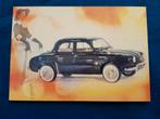ansichtkaart Renault Dauphine ( zwart ), Ophalen of Verzenden, 1960 tot 1980, Ongelopen, Voertuig