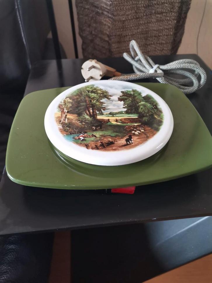 Donkergroen retro vintage Inventum elektrisch warmhoud, Huis en Inrichting, Keuken | Keukenbenodigdheden, Gebruikt, Ophalen of Verzenden
