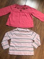 Setje 2 roze tops shirtjes longsleeves tuniek HEMA en C&A 86, Meisje, Nieuw, Ophalen of Verzenden, Hema