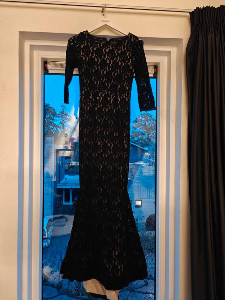 Galajurk | avondjurk | Zeemeermin | Zwart/nude | size 34, Kleding | Dames, Gelegenheidskleding, Zo goed als nieuw, Galajurk, Maat 34 (XS) of kleiner