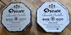 2 grote Droste choco pastilles (voorraad) blikken 22 x 9 cm!, Verzamelen, Blikken, Ophalen of Verzenden, Zo goed als nieuw, Koek(jes)