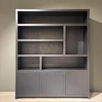 boekenkast modern zwart fineer, Huis en Inrichting, Ophalen, 200 cm of meer, 150 tot 200 cm, Eikenhout