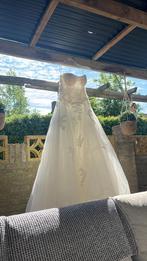 Prachtige witte, strapless trouwjurk, Kleding | Dames, Ophalen, Zo goed als nieuw, Wit, Trouwjurk