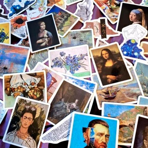 50 esthetische kunstzinnige creative stickers, Hobby en Vrije tijd, Stickers en Plaatjes, Nieuw, Meerdere stickers, Ophalen of Verzenden