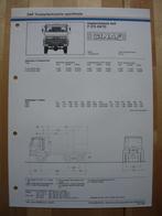 GINAF F275 DKTD Technische Specificatie Folder 1983 – 6x6, Ophalen, Zo goed als nieuw, Overige merken, GINAF