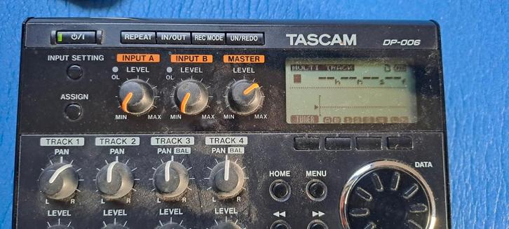 Tascam dp-006 digitale pocketstudio, Audio, Tv en Foto, Professionele Audio-, Tv- en Video-apparatuur, Zo goed als nieuw, Audio