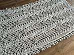 Gehaakte vintage sprei / tafelkleed, wit, eenpersoons, Huis en Inrichting, Ophalen of Verzenden, Zo goed als nieuw