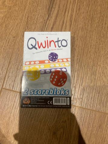 Qwinto dobbelspel scoreblokken - Nieuw in Verpakking! beschikbaar voor biedingen