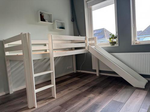 Half Hoogslaper met Glijbaan, Kinderen en Baby's, Kinderkamer | Stapelbedden en Hoogslapers, Gebruikt, Halfhoogslaper, Ophalen