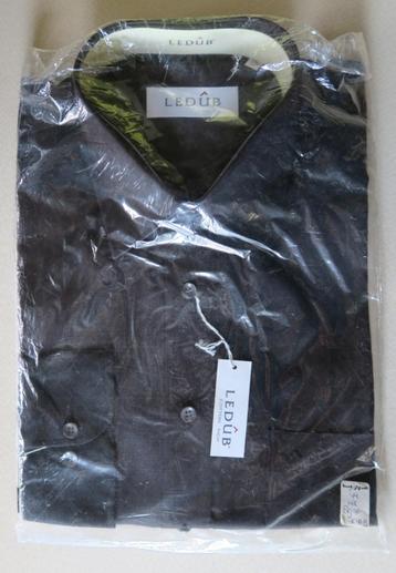 LEDUB overhemd zwart (size 44) - NIEUW beschikbaar voor biedingen