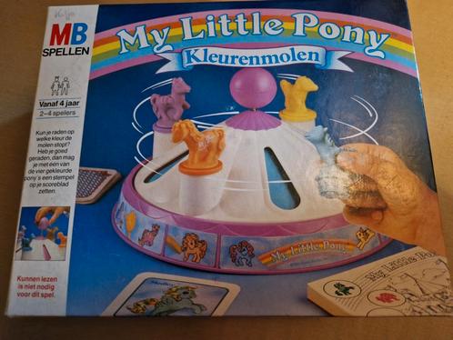 my little pony kleurenmolen 1985 MB merry go round game, Verzamelen, Film en Tv, Zo goed als nieuw, Ophalen of Verzenden