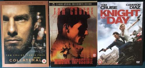 Tom Cruise collectie 3 films oa Mission Impossible, Cd's en Dvd's, Dvd's | Actie, Gebruikt, Actiethriller, Vanaf 12 jaar, Verzenden