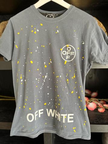 Grijs off white t shirt beschikbaar voor biedingen