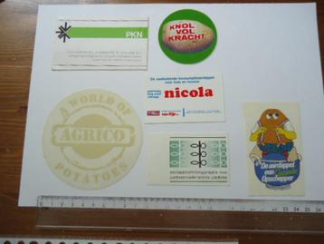 sticker oud Aardappel boer landbouw strip smile gravenzande beschikbaar voor biedingen