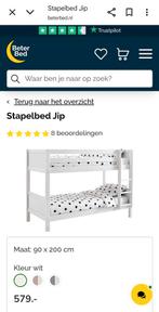 Stapelbed zonder matrassen af meteen 200mc  90cm, 90 cm, 160 tot 180 cm, Tweepersoons, Ophalen of Verzenden