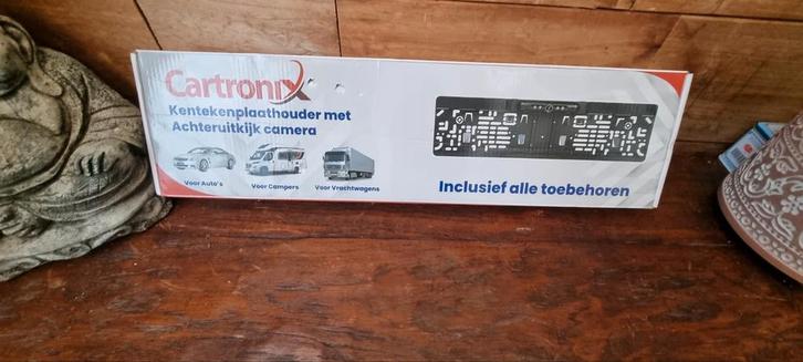 Cartronix Kentekenplaathouder met Achteruitrijcamera, Auto diversen, Kentekenplaathouders, Zo goed als nieuw, Ophalen of Verzenden