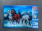 Puzzel paarden zgan 3d effect, Hobby en Vrije tijd, Denksport en Puzzels, Ophalen of Verzenden, 500 t/m 1500 stukjes, Zo goed als nieuw