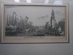 Amsterdam, Gravure v/d Haringpakkerstoren in mooi lijstje, Ophalen of Verzenden