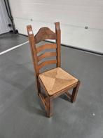 Set eetkamerstoelen eettafel stoelen, massief eiken 5 stuks, Antiek en Kunst, Ophalen