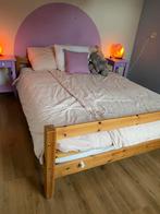 IKEA bed, Huis en Inrichting, Ophalen, Gebruikt, Bruin, Tweepersoons