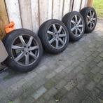 Lichtmetalen velgen met winterbanden 205/55 R17, Auto-onderdelen, Ophalen, Gebruikt, 17 inch, Band(en)