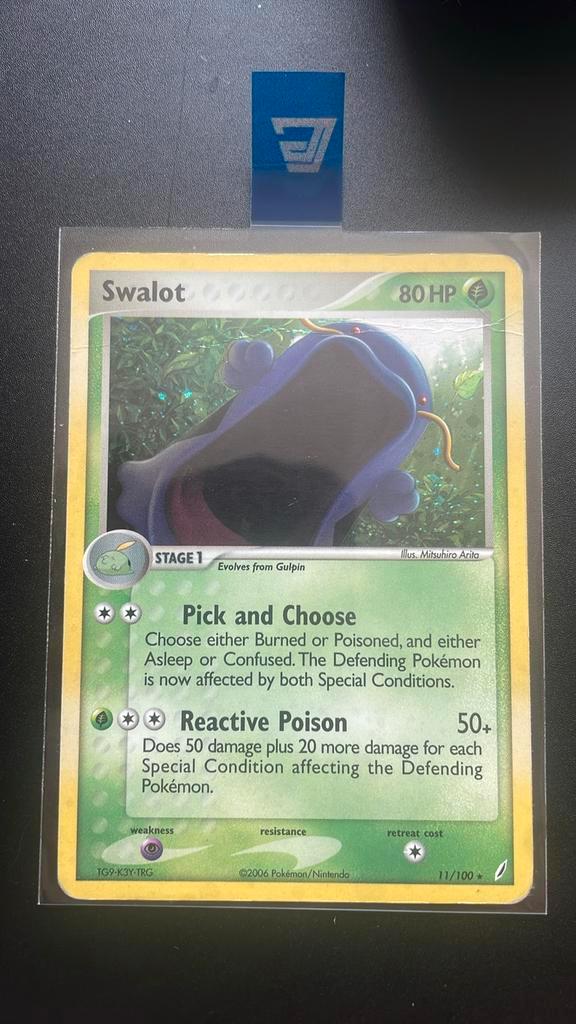 Swalot 11/100, Hobby en Vrije tijd, Verzamelkaartspellen | Pokémon, Zo goed als nieuw, Losse kaart, Ophalen of Verzenden