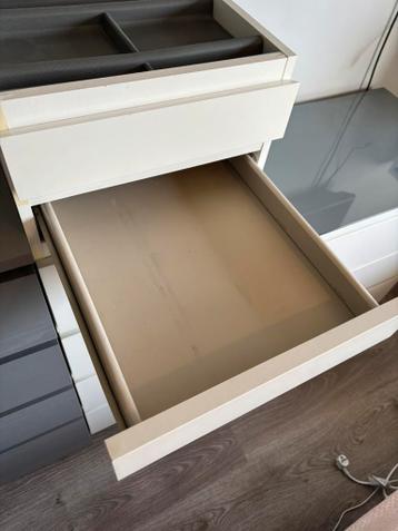 Malm ladekast sieradenkast wit met spiegel 40x123cm - afbeelding 6