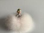 prachtig antiek poederdonsje met halfdoll, Ophalen of Verzenden