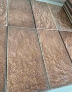 25 retro tegels bruin/goud 10 x 20 cm, Ophalen, Zo goed als nieuw, 20 tot 40 cm, Minder dan 5 m²