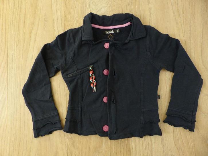 Donker blauw vest met grote knopen maat 110/116 Terstal, Kinderen en Baby's, Kinderkleding | Maat 110, Zo goed als nieuw, Meisje